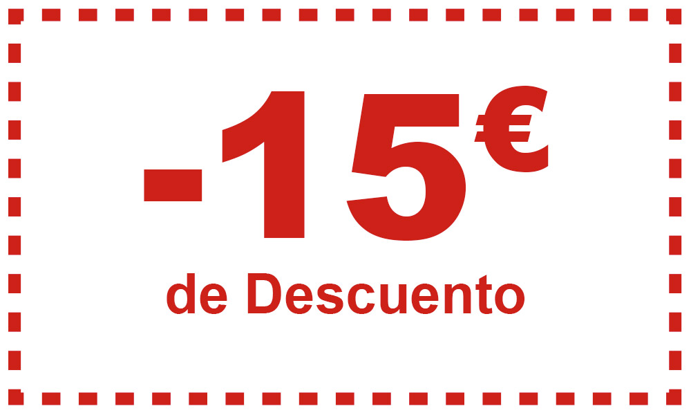 15€ de Descuento